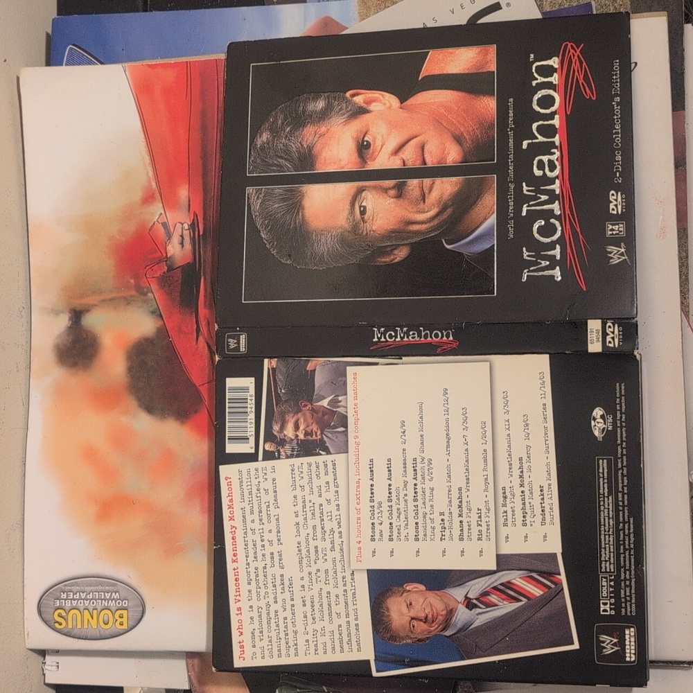 Vince McMahon WWE 2 Disc Limited Edition Collectors Edition DVD Set